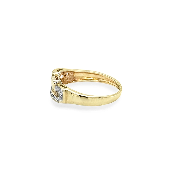 Nhẫn vàng đính đá zircon