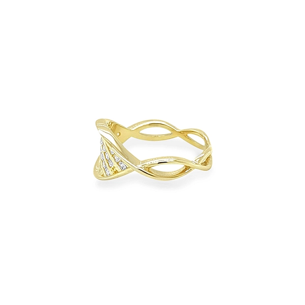Nhẫn vàng đính đá zircon