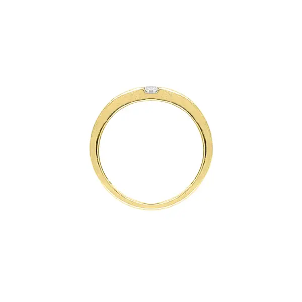 Nhẫn vàng đính đá zircon làm từ vàng kết hợp