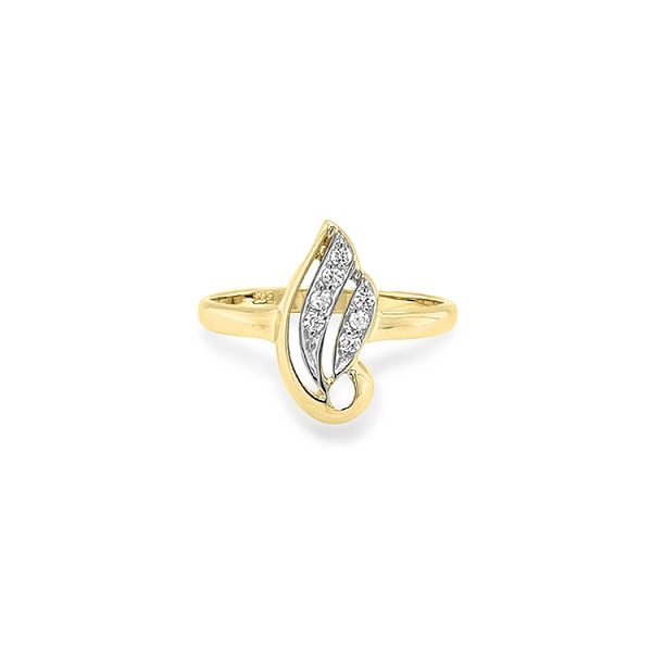 Nhẫn vàng đính đá zircon làm từ vàng kết hợp