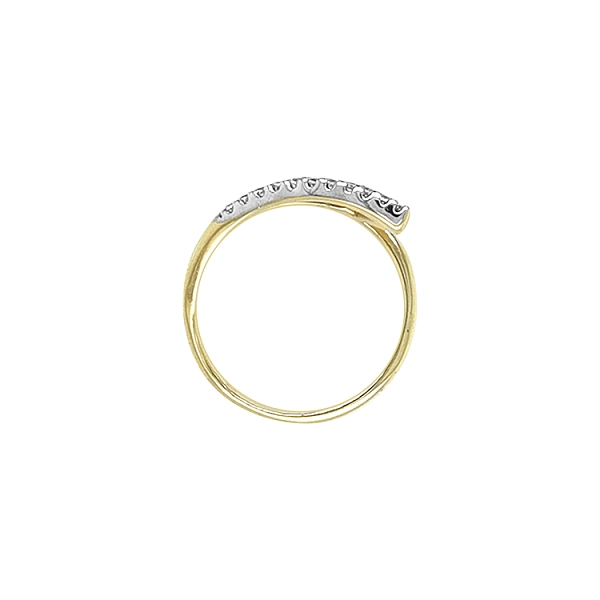 Nhẫn kết hợp vàng và zirconia