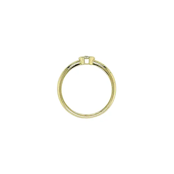 Nhẫn đính hôn bằng vàng có đá cubic zirconia