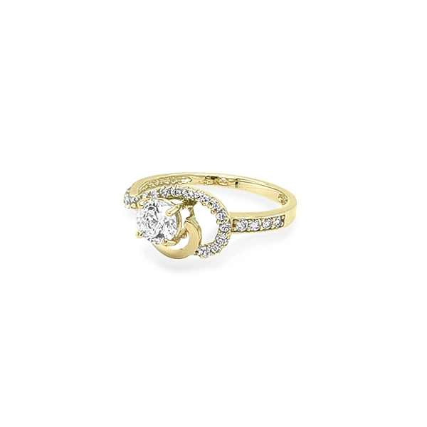 Nhẫn vàng đính đá zircon