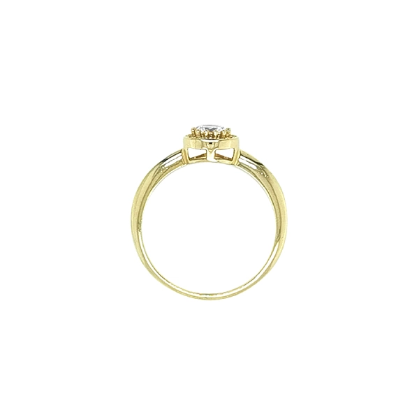 Nhẫn vàng đính đá cubic zirconia