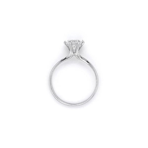 Nhẫn đính hôn bằng vàng trắng và zircon