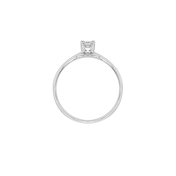 Nhẫn đính hôn bằng vàng với đá zircon
