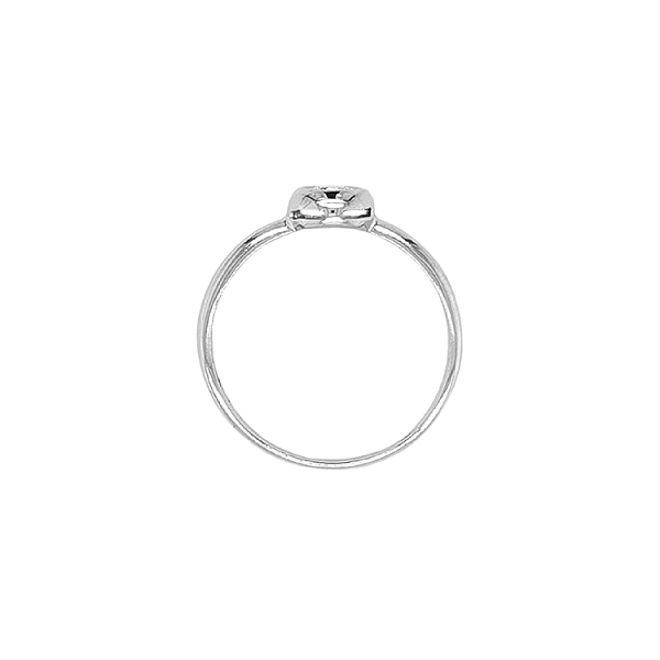 Nhẫn đính hôn bằng vàng với đá zircon