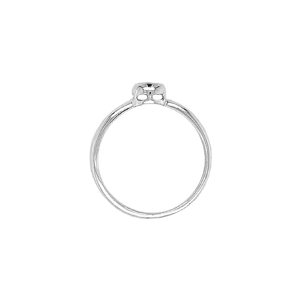 Nhẫn đính hôn bằng vàng với đá zircon