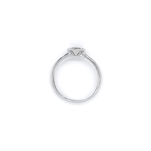 Nhẫn đính hôn bằng vàng trắng và zircon