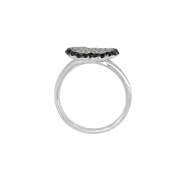 Nhẫn vàng hình trái tim đính đá zircon