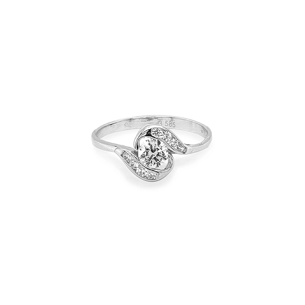 Nhẫn vàng đính đá zircon