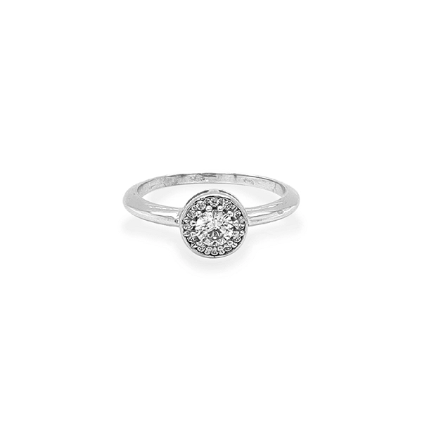 Nhẫn vàng đính đá zircon