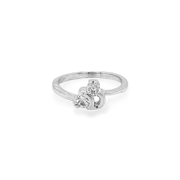 Nhẫn vàng đính đá zircon