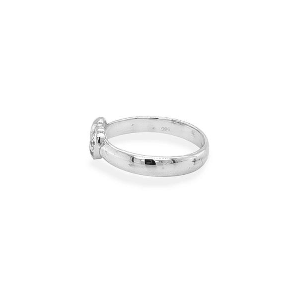 Nhẫn vàng hình trái tim đính đá zircon