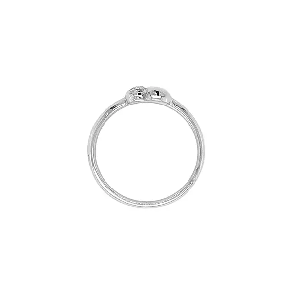 Nhẫn vàng hình trái tim đính đá zircon