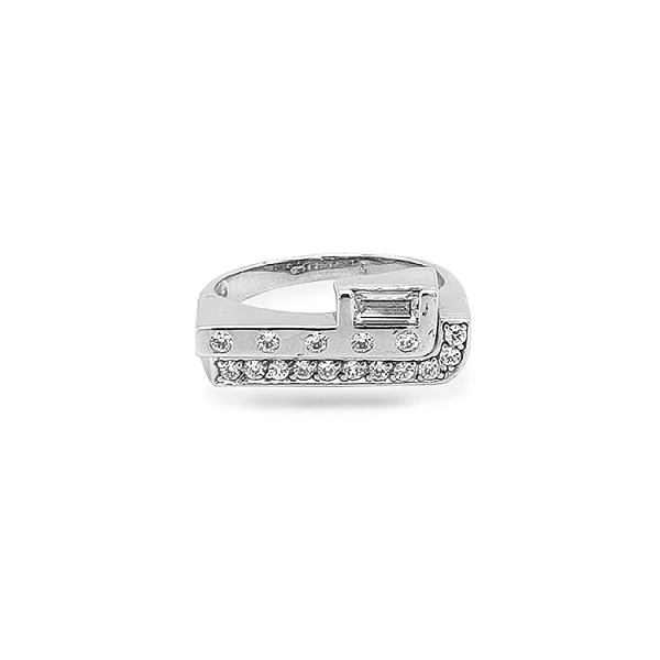 Nhẫn vàng đính đá zircon