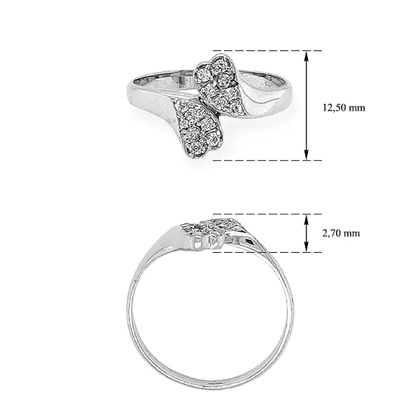 Nhẫn vàng đính đá zircon