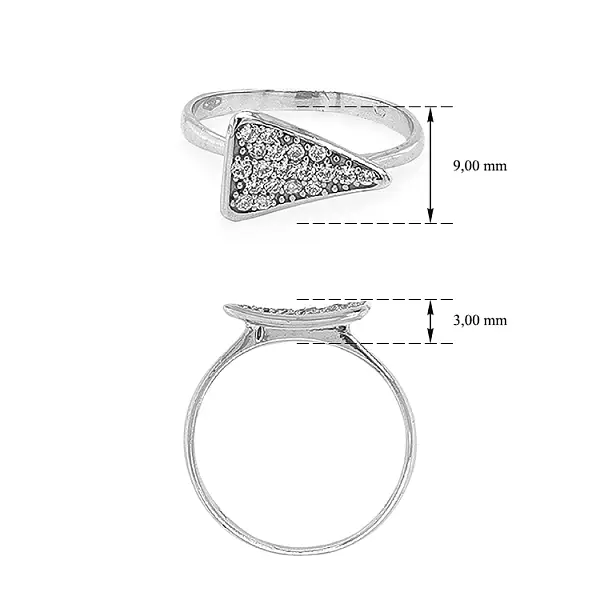 Nhẫn vàng đính đá zircon