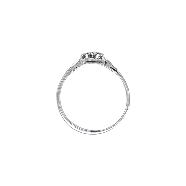 Nhẫn vàng đính đá zircon hình trái tim