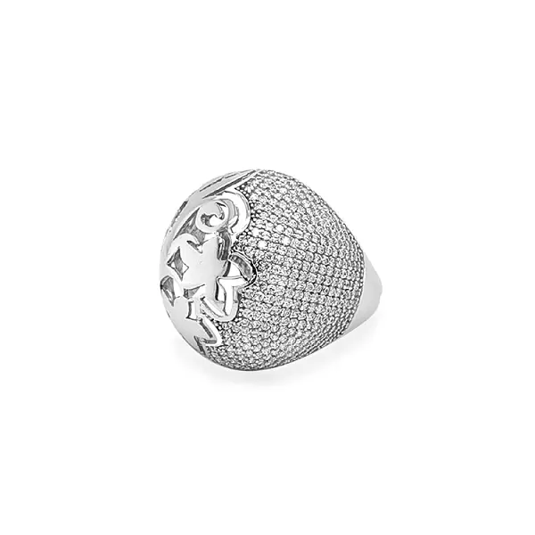 Nhẫn vàng đính đá zircon