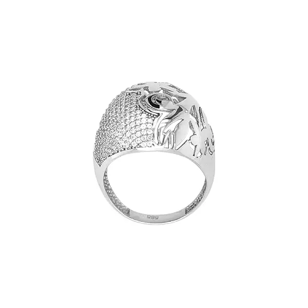 Nhẫn vàng đính đá zircon