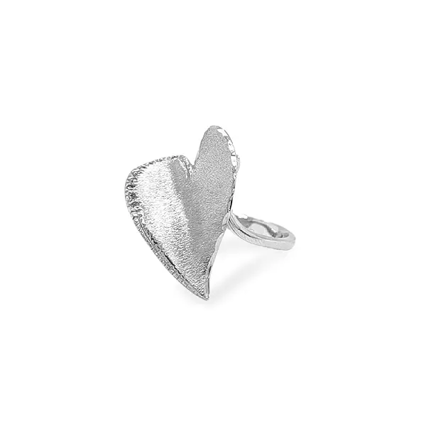 Nhẫn vàng hình trái tim đính đá zircon