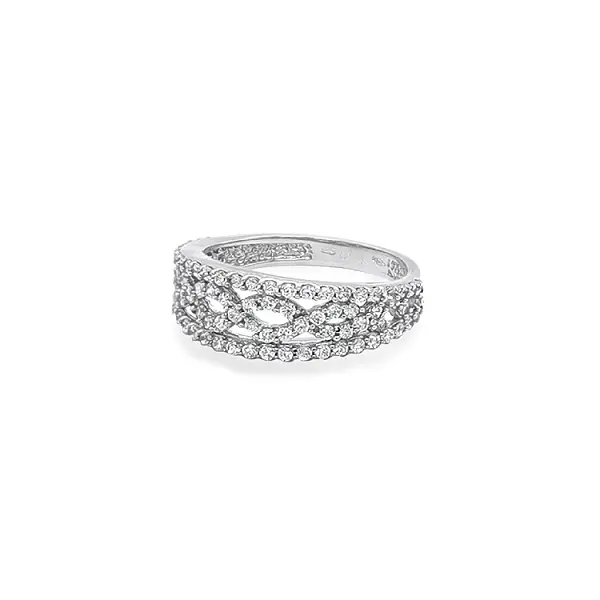 Nhẫn vàng đính đá zircon