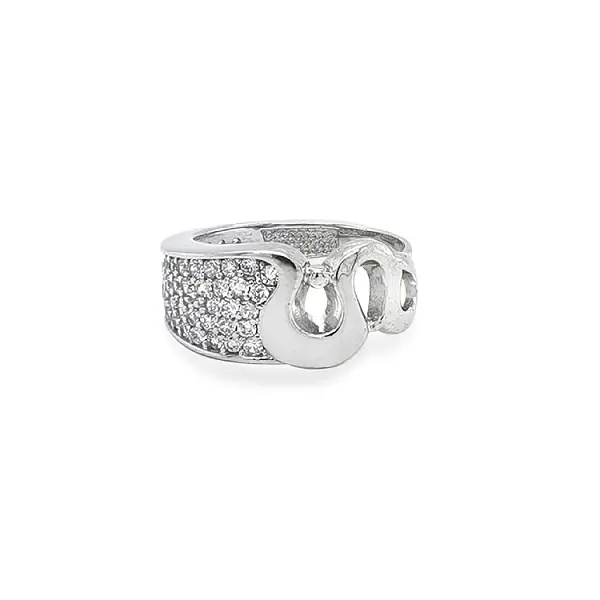 Nhẫn vàng đính đá zircon