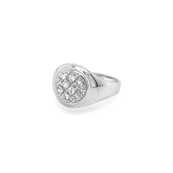 Nhẫn vàng đính đá zircon