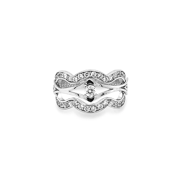 Nhẫn vàng đính đá zircon
