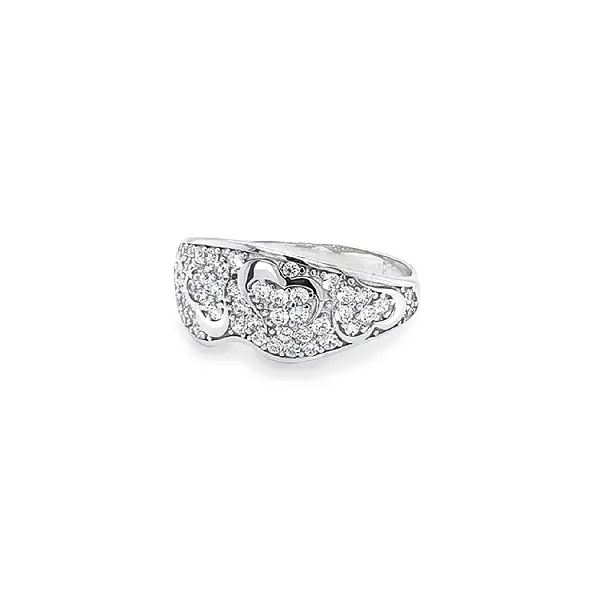 Nhẫn vàng đính đá zircon