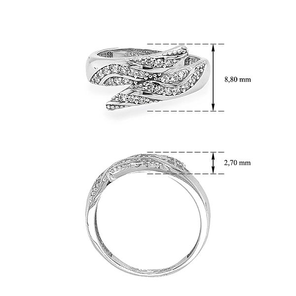 Nhẫn vàng đính đá zircon