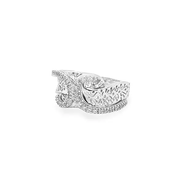 Nhẫn vàng đính đá zircon