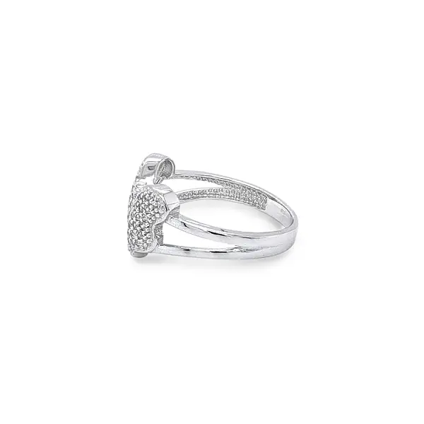 Nhẫn vàng đính đá zircon hình bướm