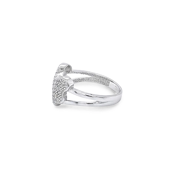 Nhẫn vàng đính đá zircon hình bướm