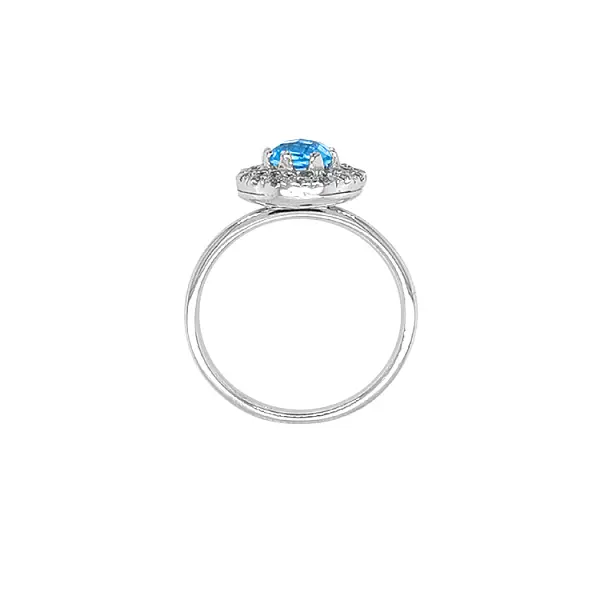 Nhẫn vàng đính đá màu