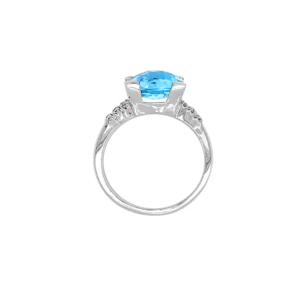 Nhẫn vàng đính đá zircon màu