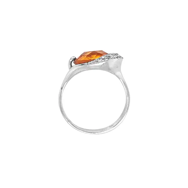 Nhẫn vàng đính đá zircon màu