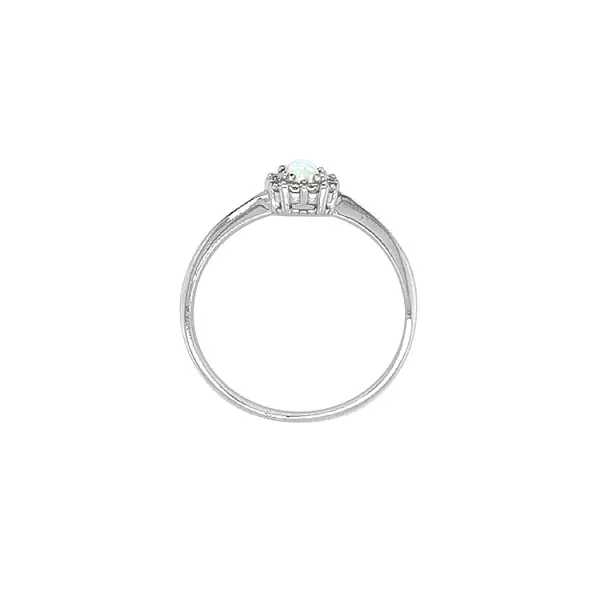 Nhẫn vàng đính ngọc opal và zircon