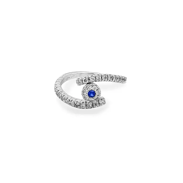Nhẫn vàng đính đá zircon màu