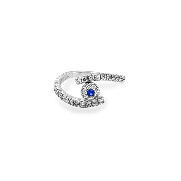 Nhẫn vàng đính đá zircon màu