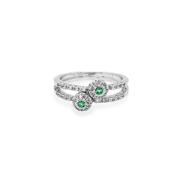 Nhẫn vàng đính đá zircon