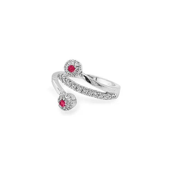 Nhẫn vàng đính đá zircon