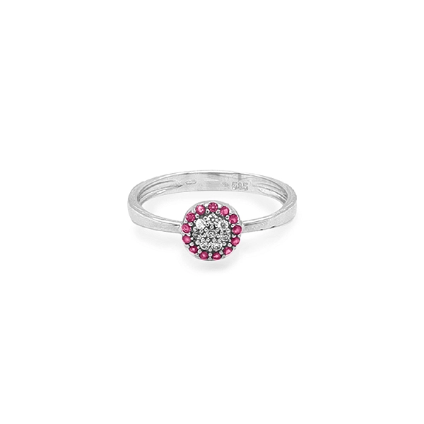 Nhẫn vàng đính đá zircon