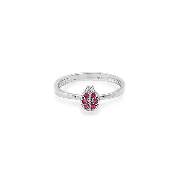 Nhẫn Bọ Rùa Vàng với Đá Zircon