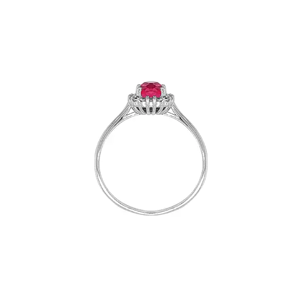 Nhẫn vàng đính đá màu