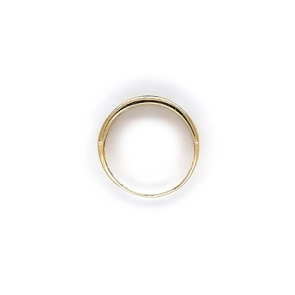 Nhẫn kết hợp vàng và zirconia