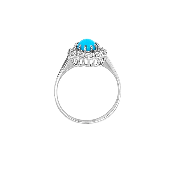 Nhẫn vàng với Tyrrhys và Zircons