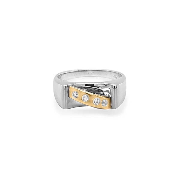 Nhẫn vàng đính đá zircon