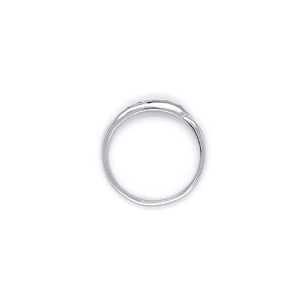 Nhẫn vàng trắng đính đá zircon trắng